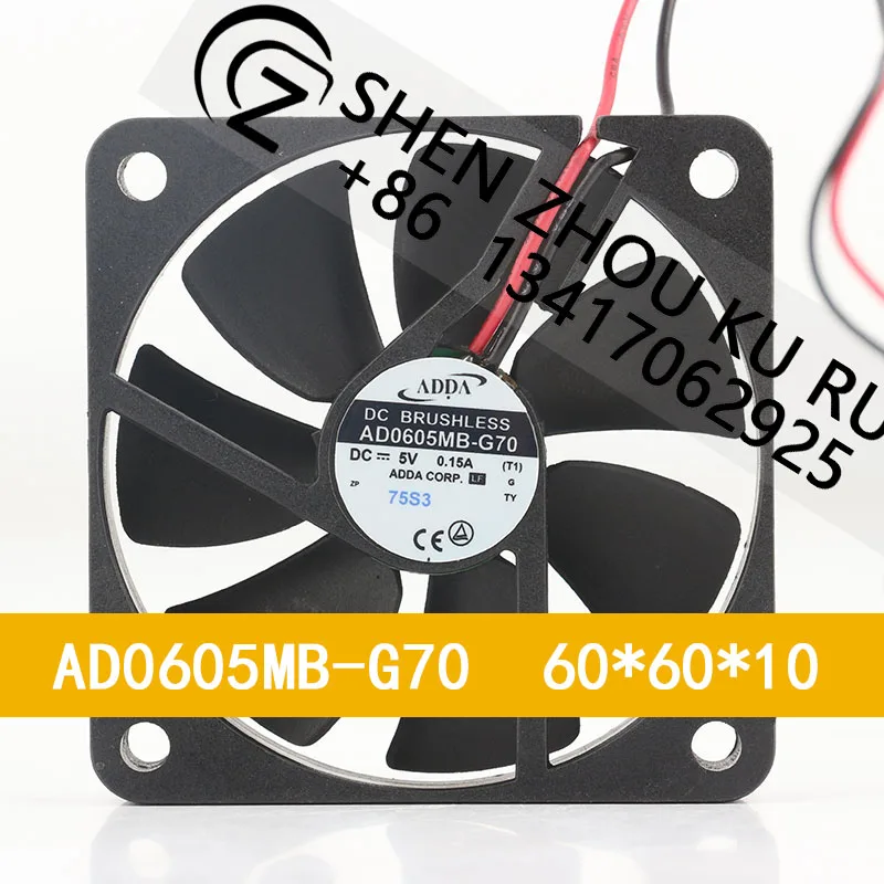 ADDA AD0605MB-G70 12V 24V 48V DC5v 0.15A AC EC 6010 60X60X10MM 6CM ultra-thin graphics card usb Double ball bearing cooling fan