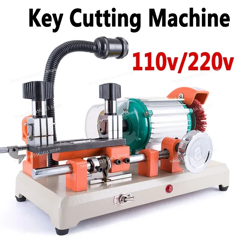 Horizontal Key Cutting Machine for Auto & Home Key Duplicator, 220V/110V Dual Voltage Professional Locksmith Tool