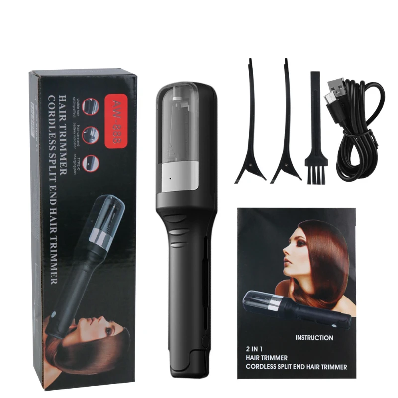 Hair Ends Trimmer Split Remover Dry Damaged Brittle Professional Automatic Trim Split for Women Cordless Hair Cutting Machine image 5
