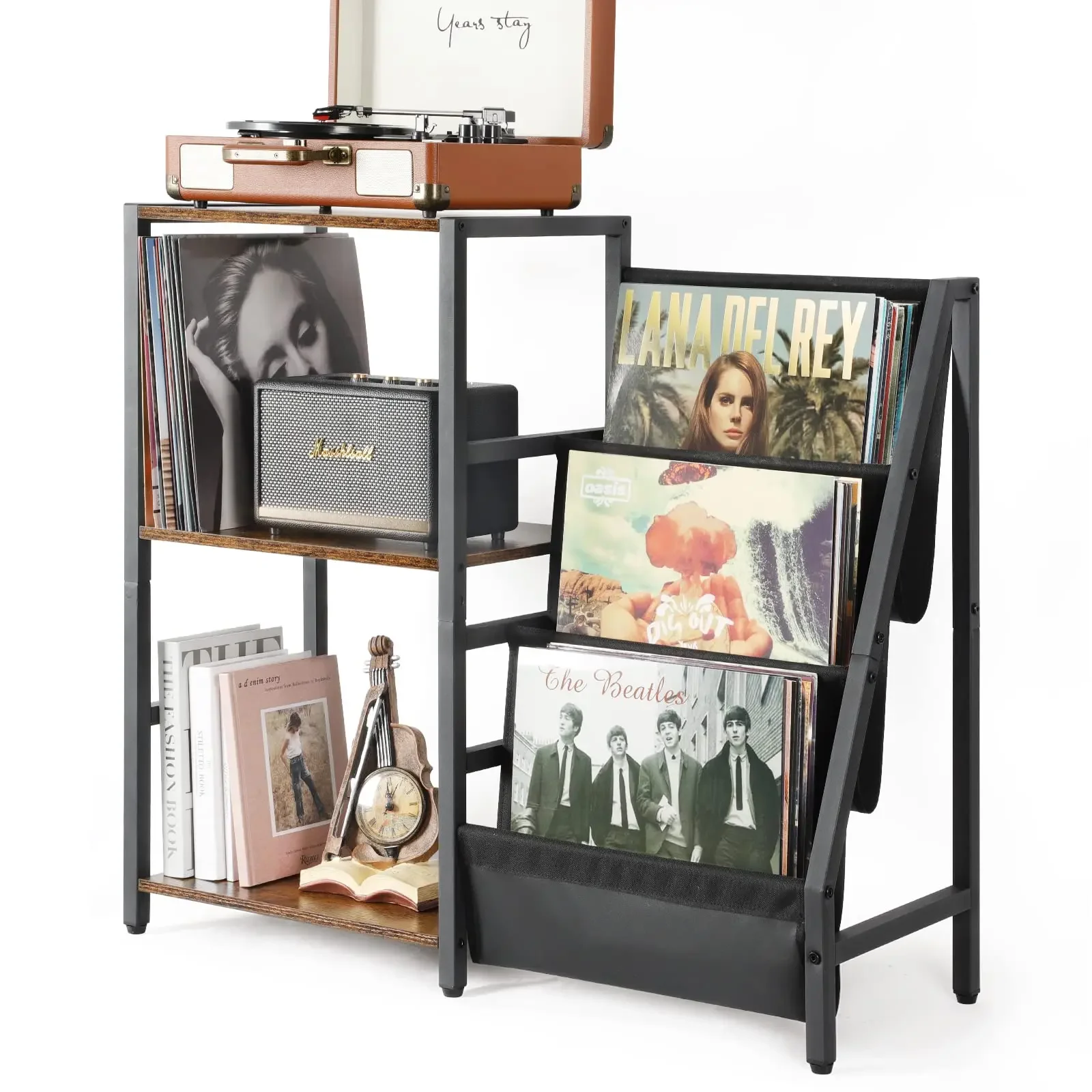 

'Record Player Stand Turntable Stand with Record Holder Display Shelf Record Cabinet for Media -Amazon customization