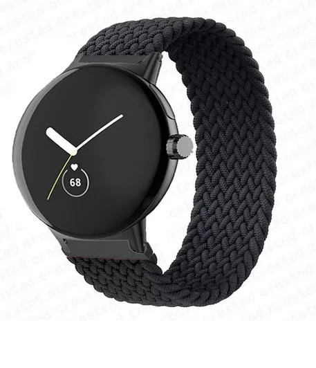 Anello singolo intrecciato per Google Pixel Watch1/2/3 4 41mm 45mm Accessori Smartwatch Cintura in nylon elastico Bracciale correa