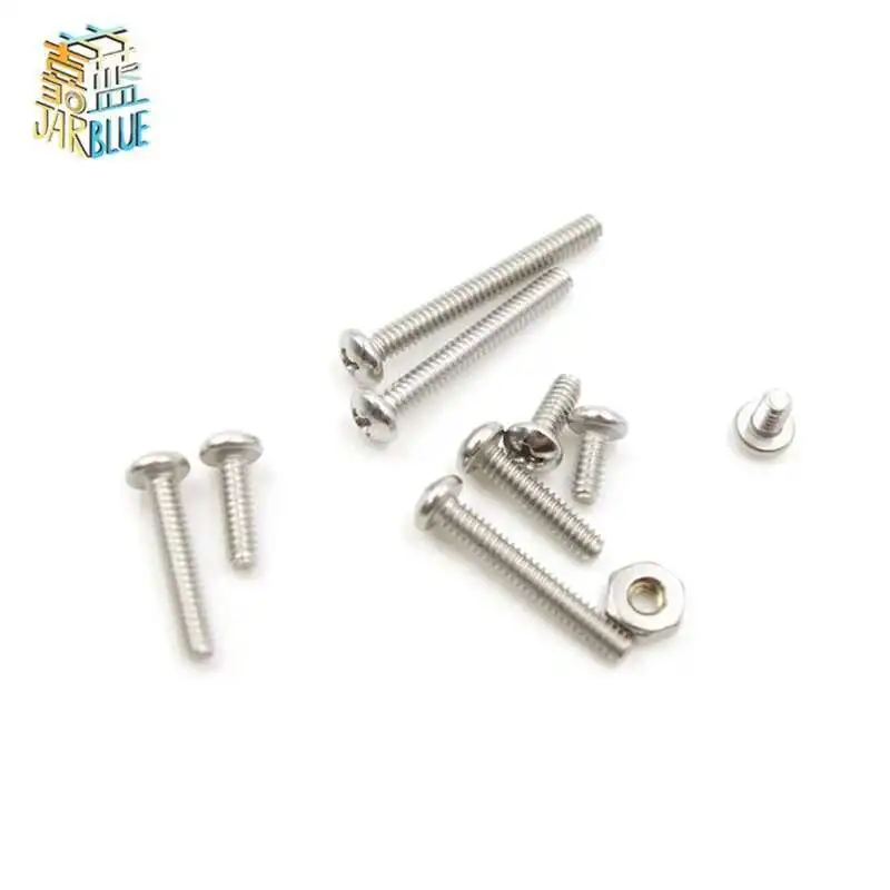 220pcs #4-40 UNC Stainless Steel Phillips Pan Head Machine Screws Nuts Assortment Kit
