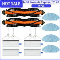 Roller Side Brush Filter HEPA Mop For Tefal Explorer Serie 20 40 RG6825 RG6871 RG6875 Isweep x3 Replacement Accessories Parts