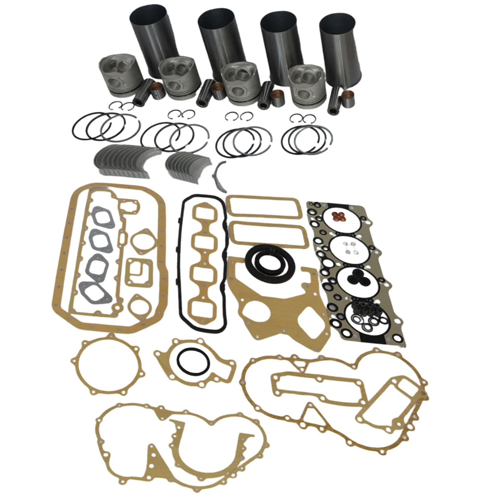 Overhaul Rebuild Kit For Isuzu 4BD1 4BD1T 3.9L Hitachi Excavator ISUZU NPR NQR (Piston height 98mm)