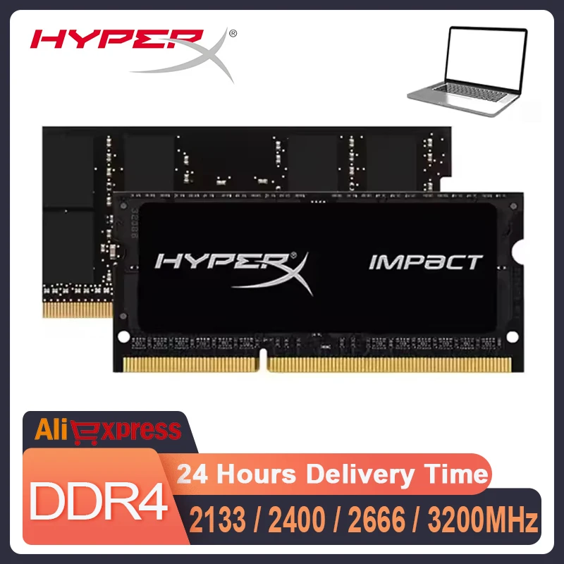 HyperX Ram DDR4 Laptop Memoria 16GB 8GB 2133MHz 2400MHz 2666MHz 3200MHz HyperX 8GB 16GB Notebook Memory SODIMM Memory 260Pin