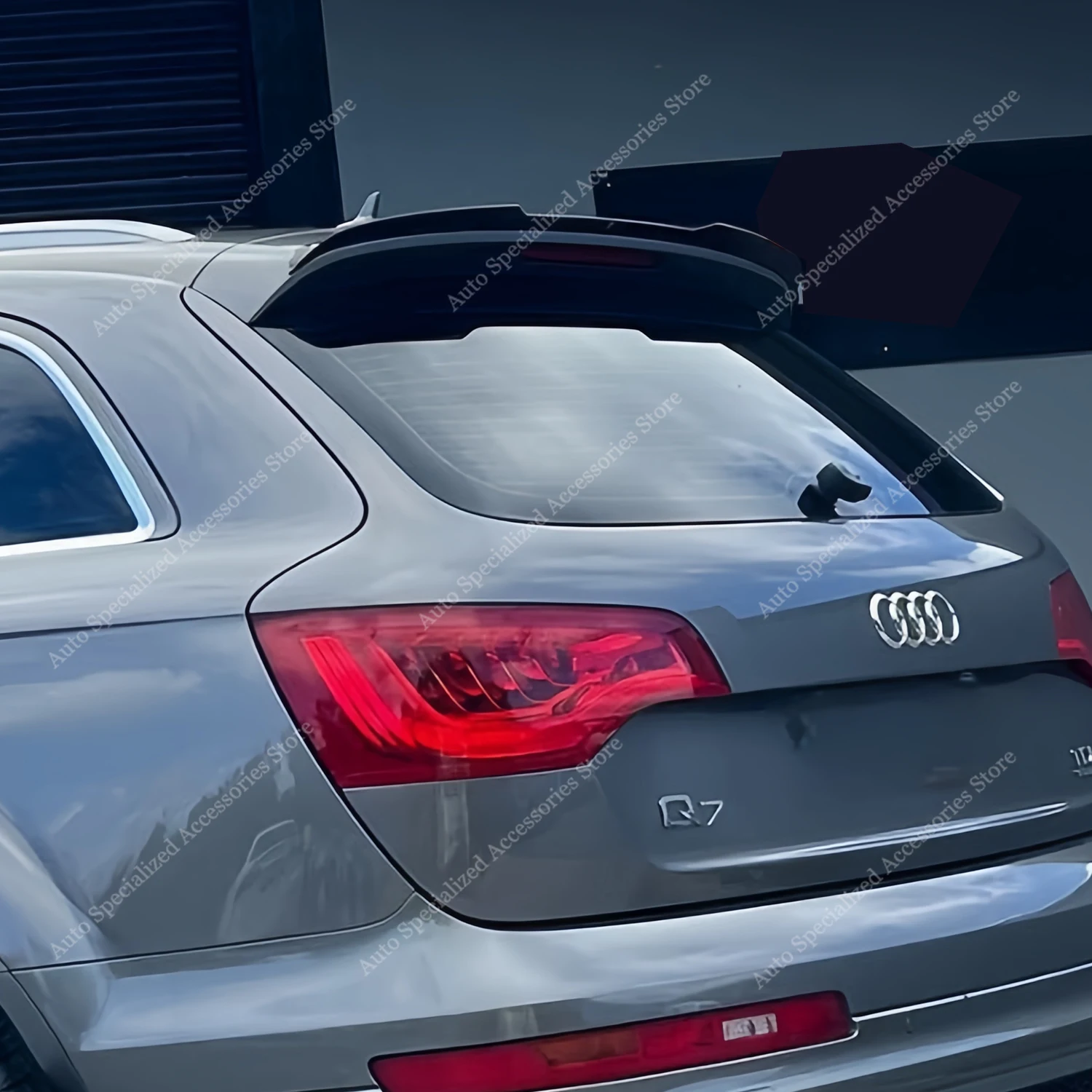 

Maxton Style Gloss Black ABS Rear Spoiler Caps For AUDI Q7 TFSI TDI S-line MK2 4L 2009-2015 Rear Top Tail Wing Lid Bodykits