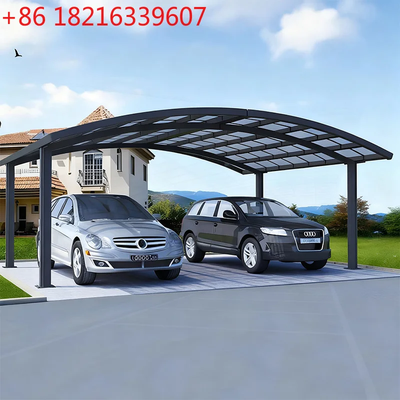 TAO Outdoor Aluminum Alloy Arched Roof Garages Carports Carports Waterproof Pergola Roof Panels Shelter Patio Garden Villa