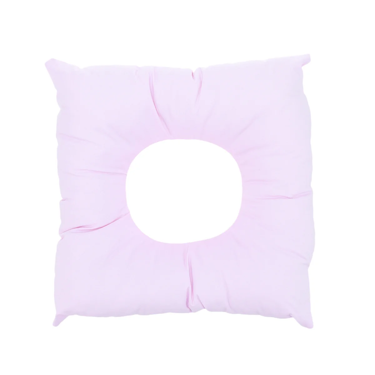 

Pink Square Cotton Face Massage Pillow Comfortable Spa Beauty Cushion Massage Bed Headrest Pad Breathable Face Positioner