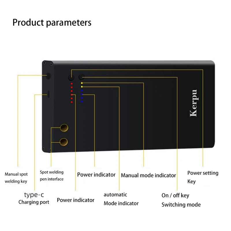 Upgraded 7500Mah Rechargeable Portable Spot Welder Machine 6 Gear Adjustable Mini Small Battery Spot Welder