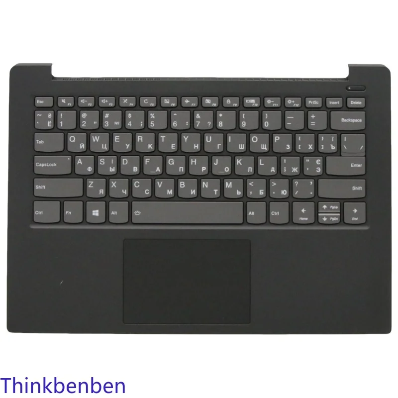 UKR Ukrainian Onyx Black Keyboard Upper Case Palmrest Shell Cover For Lenovo Ideapad S340 14 14IWL 14API 14IIL 14IML 5CB0S18522