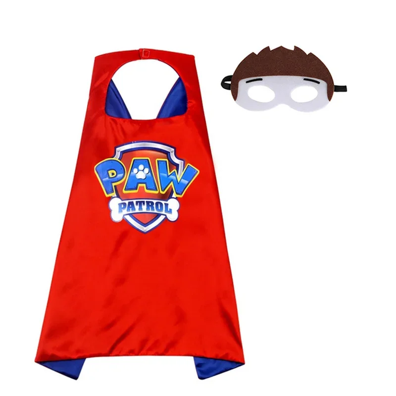 Paw Patrol Set Cosplay Toy Mask Cloak Cape Cartoon Paw Patrol Marshall Chase Gift Halloween Party Decoration Birthday Gift - view 2