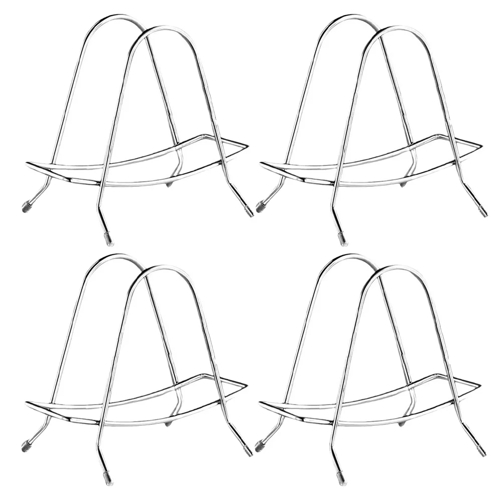 

4Pcs Stainless Steel Cutting Board Holder Stand Kitchen Rack Pot Lid Organizer Space Saving Counter Cutting Board Rack