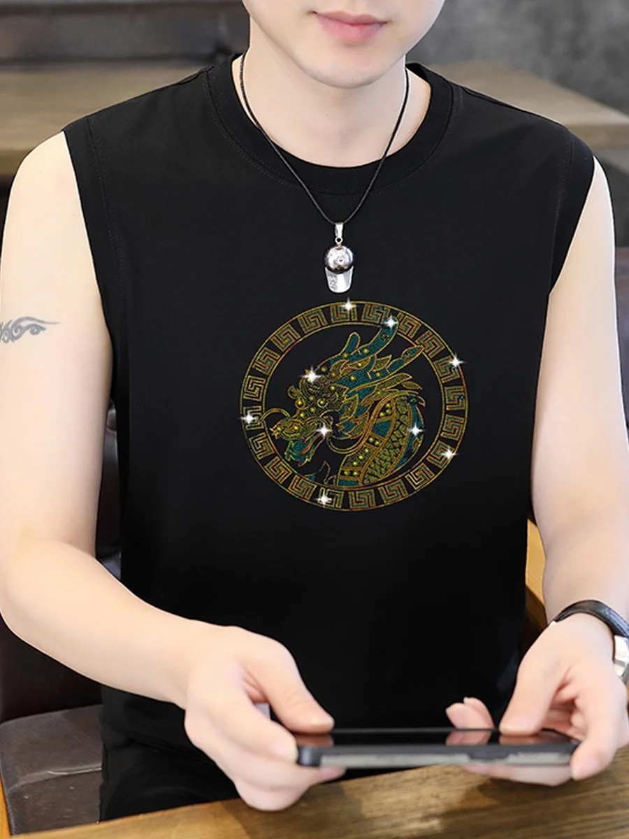 

Мужская футболка-жилет TUCANO Round Ne Svel: дышащая, прохладная, летняя, модная, трендовая одежда для мужчин