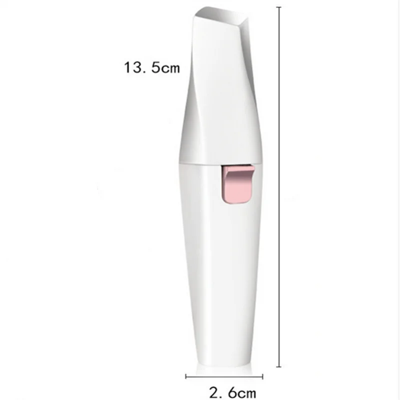 Usb recarregável 2 em 1 aparador de sobrancelha removedor de pêlos faciais mini navalha depilador indolor removedor de pêlos com luz led embutida