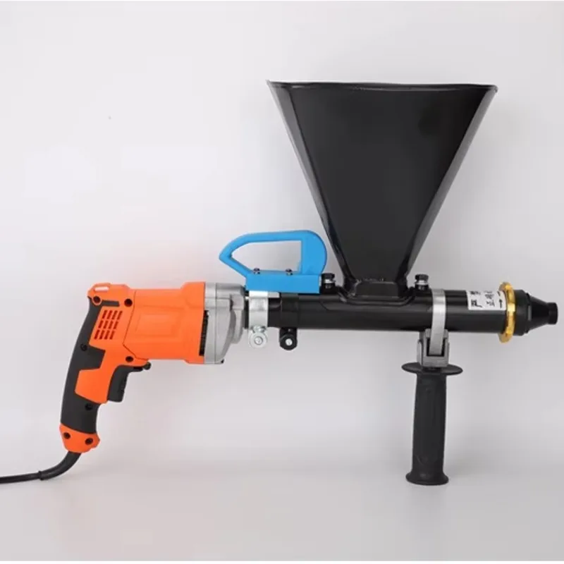 New Portable Cement Caulking Gun with W/Oiler Flat and Round Nozzle Electric 220V Mortar Grouting Pointing Engine