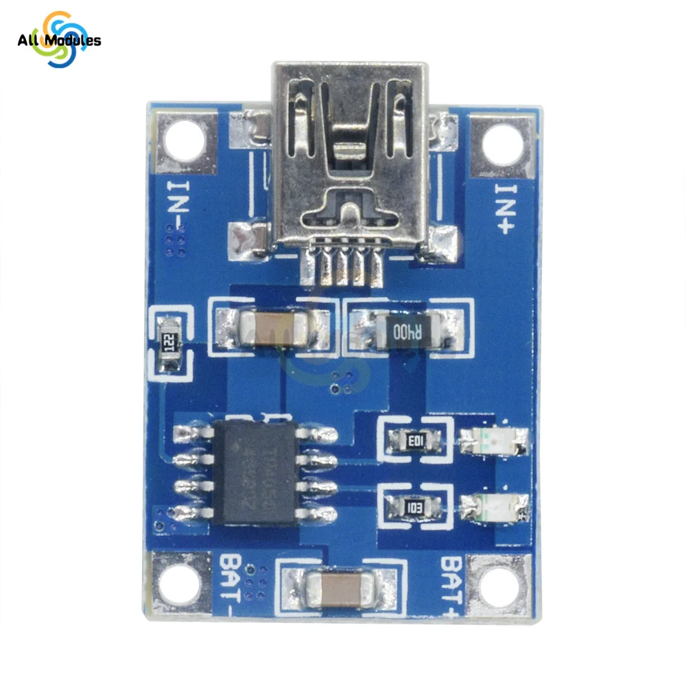 Type-c/Micro/Mini USB 18650 TP4056 TC4056A Lithium Battery Charger Module Charging Board With Protection Dual Functions 5V 1A