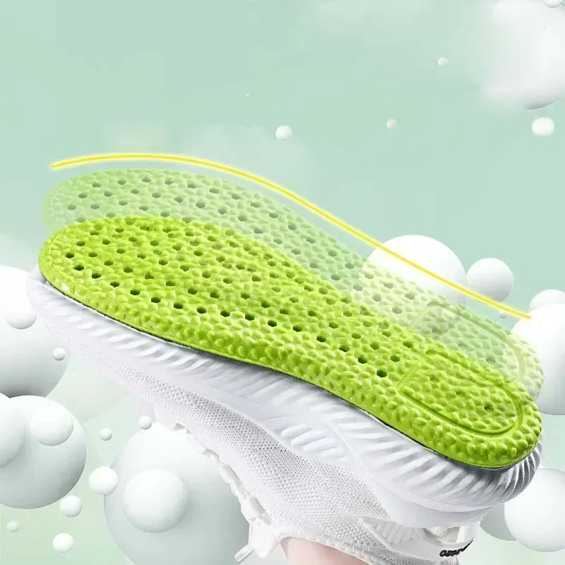 Sports Insoles Deodorant Breathable Insole Plantar Fasciitis Orthopedic Shoe Pads Men Women Cushioning Inserts Pad image 4