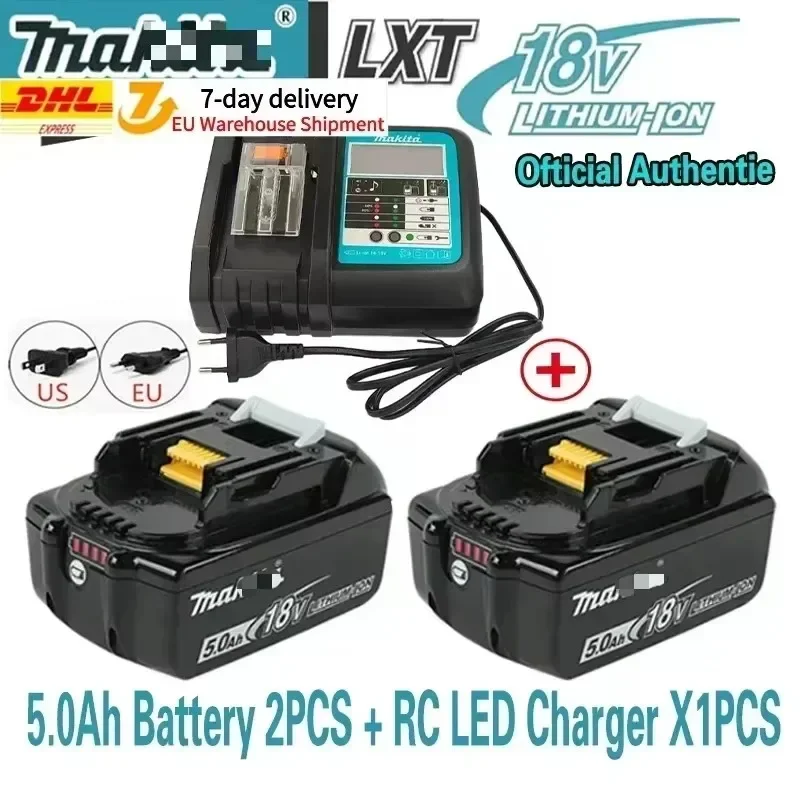 100% originele Makita oplaadbare accu voor elektrisch gereedschap, vervangbare LED lithium-ion, 18V 6.0 9.0Ah LXT BL1860B BL1860BL1850 BL1830