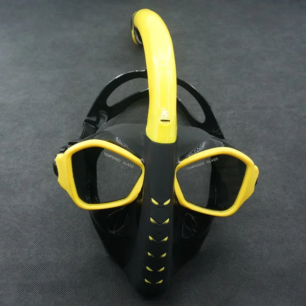 อุปกรณ์ดําน้ําลึกว่ายน้ําดําน้ําตื้นท่อหายใจดําน้ําหน้ากากแบบเต็มหน้า