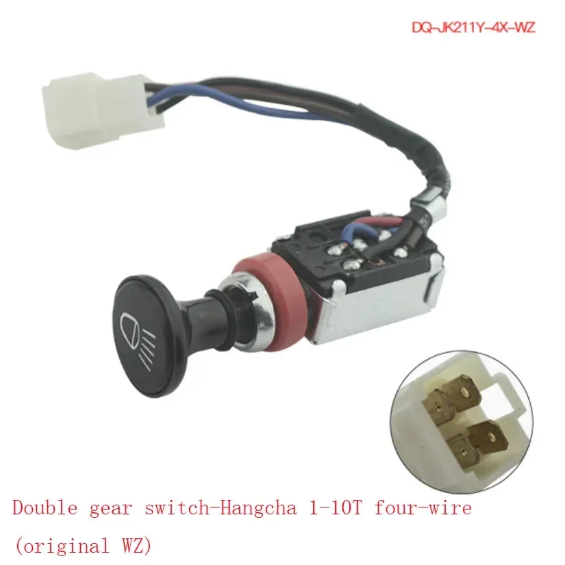 Fit For Hangcha 1-10T Four Lines Forklift Accessories Forklift Headlights Switch Double Gear Switch