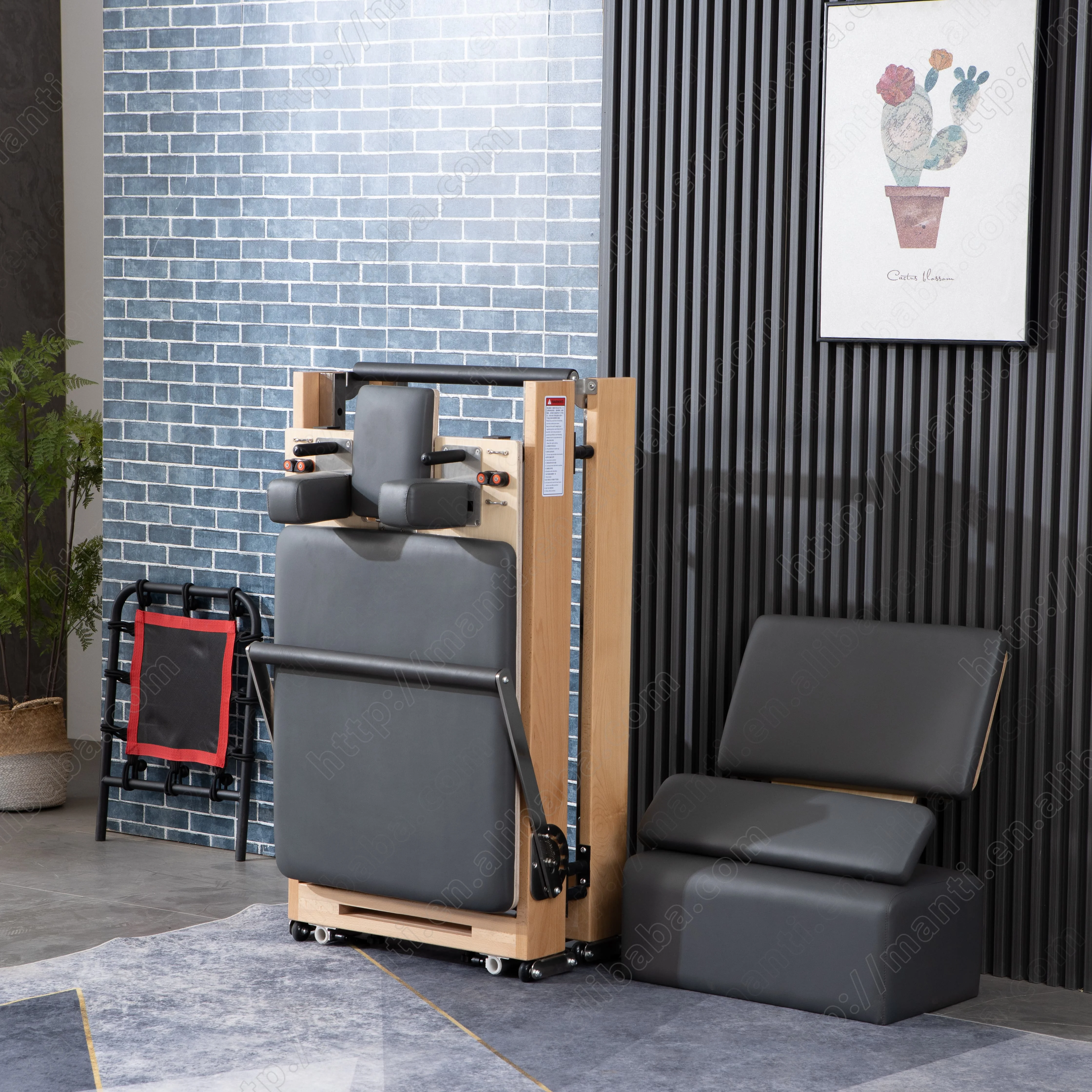 New high-quality foldable maple adjustable balance bed, suitable for home training, indoor gym and yoga studio classes