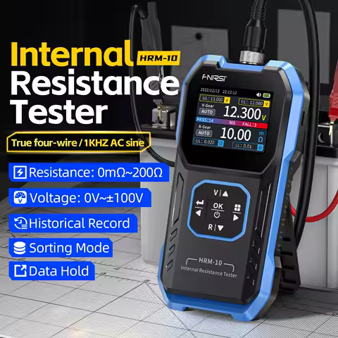 FNIRSI HRM-10 Battery Voltage Internal Resistance Tester 18650 High-precision Trithium Lithium lron Phosphate Battery Tester
