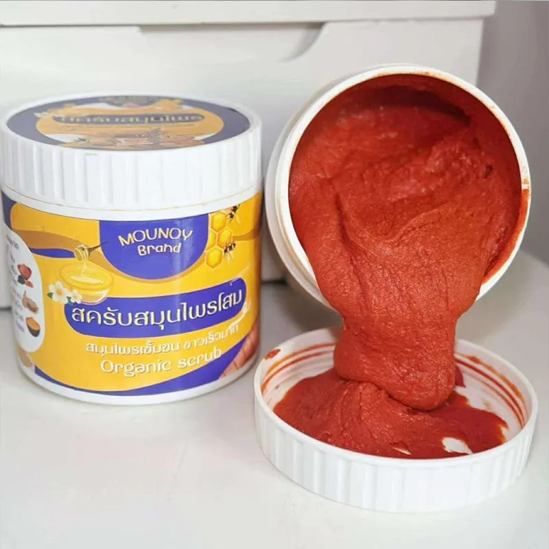 Thailand Brightening Body Scrub, Even Skin Tone，Exfoliating, Cleansing, Oil Control, Gentle Face Body Skin 600g/1Bottle