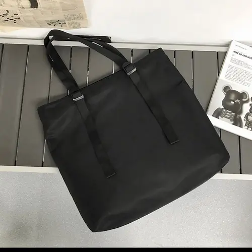 Imagen 2 del producto Leacat-Bolso de mano de nailon impermeable para mujer, bandolera de hombro de gran capacidad, estilo Hip hop coreano, a la moda