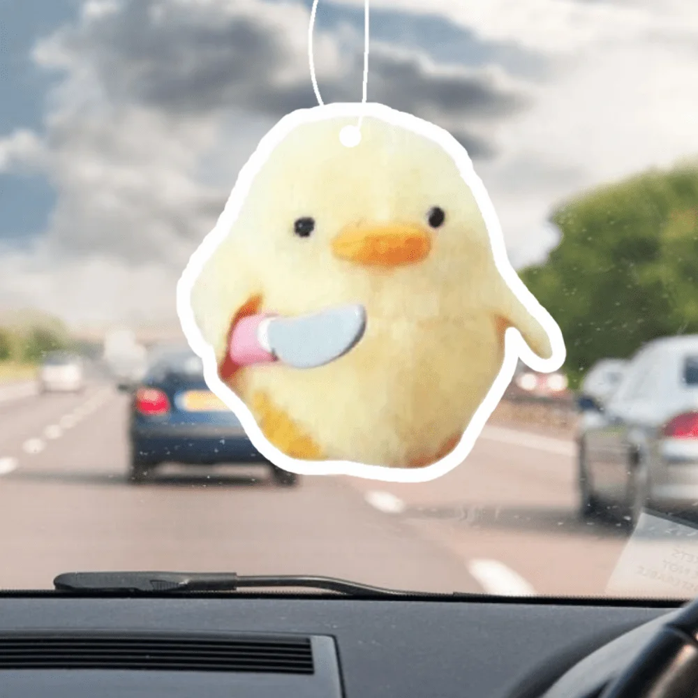 Auto-Duftanhänger „Chick“ – Niedliches Wortspiel-Design, für die Lüftungsschlitze, langanhaltender Duft