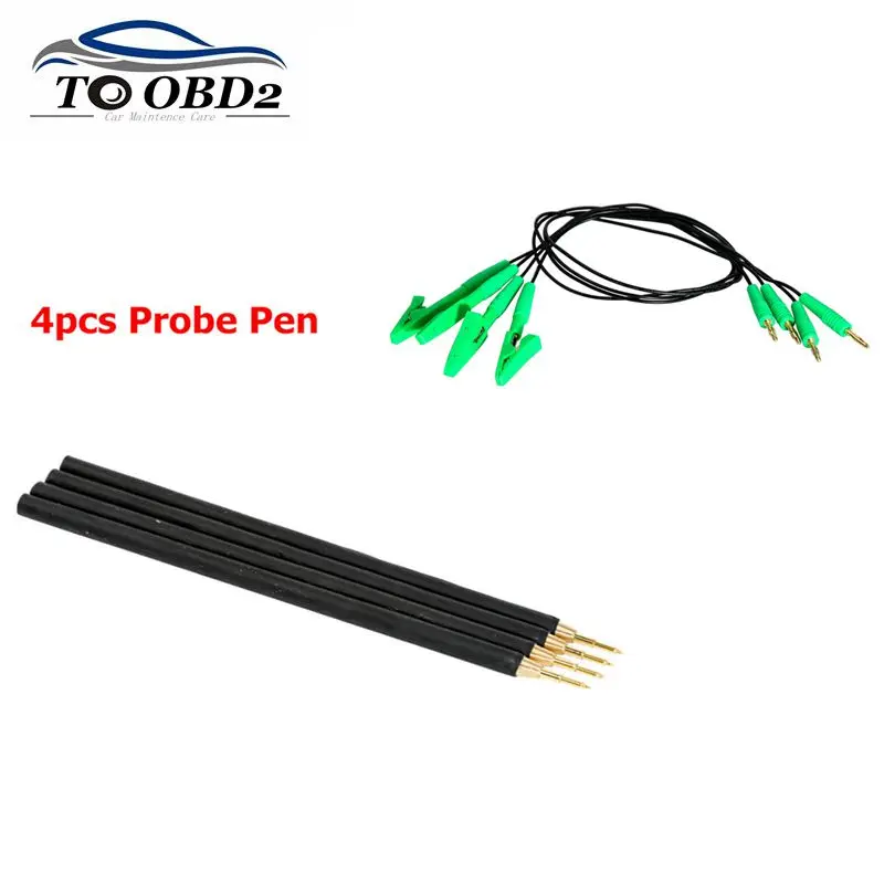 

4pcs/set Probe Pen or Green Clip Line Used with Stainless BDM Frame for Replacement Pins for KESS/KTAG/Galletto V54