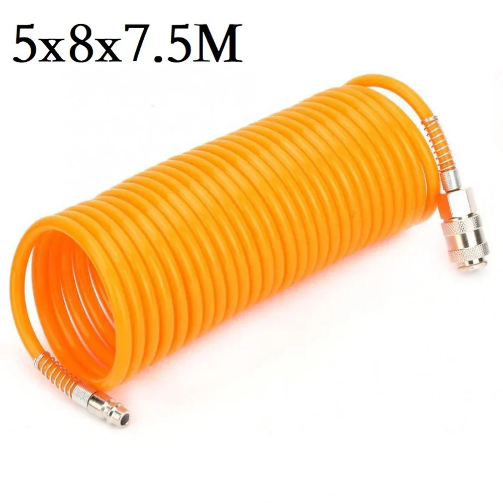 Air Compressor Hose Tube 5x8x7.5m PE Air Compressor Hose Tube Pneumatic Garden Tools With Quick Connector  Power Tool