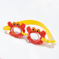 Crab Shape Children's Diving Glasses Children Swimming Goggles Waterproof Anti Fog Adjustable Glasses