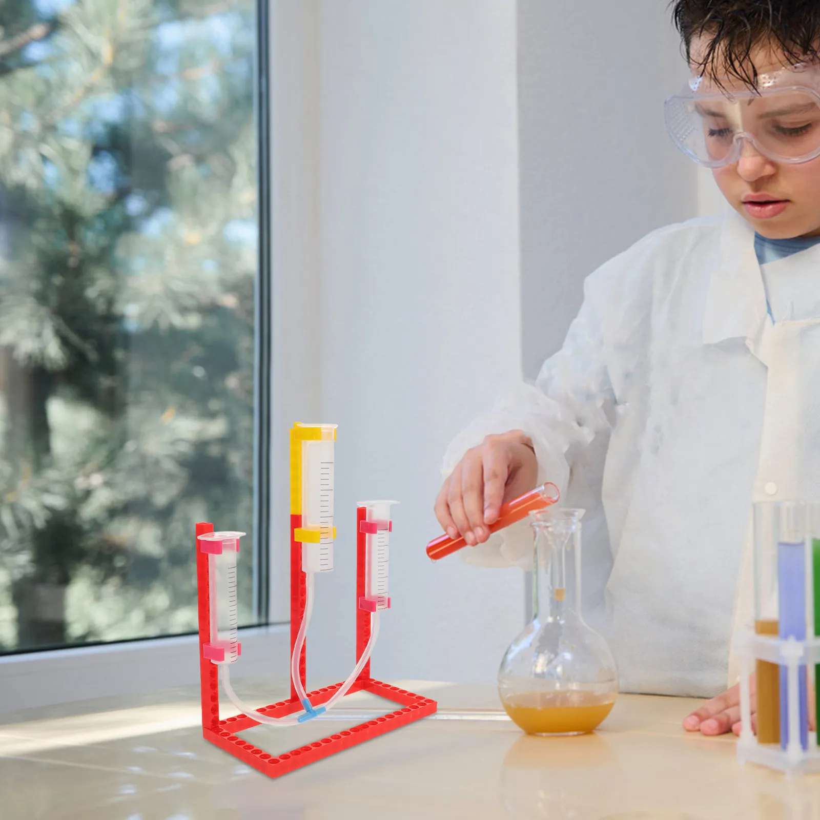 

2 комплекта оборудования для обучения физике: набор для лабораторных работ по гидромеханике для старшей школы, для экспериментов по изучению взаимосвязи давления и скорости