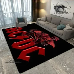 Rock band AC/DC retro Printed carpet living room bedroom carpet non-slip door mat photography props area rug birthday gift