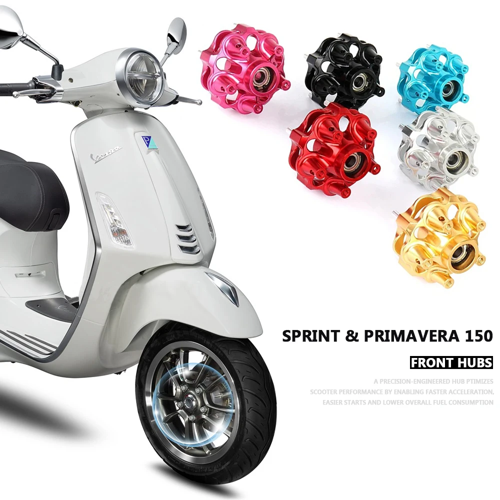 Akcesoria motocyklowe do Vespa Primavera Sprint 150 Sprint 150 Primavera 150 CNC aluminiowa piasta koła przedniego hamulca tarczowego