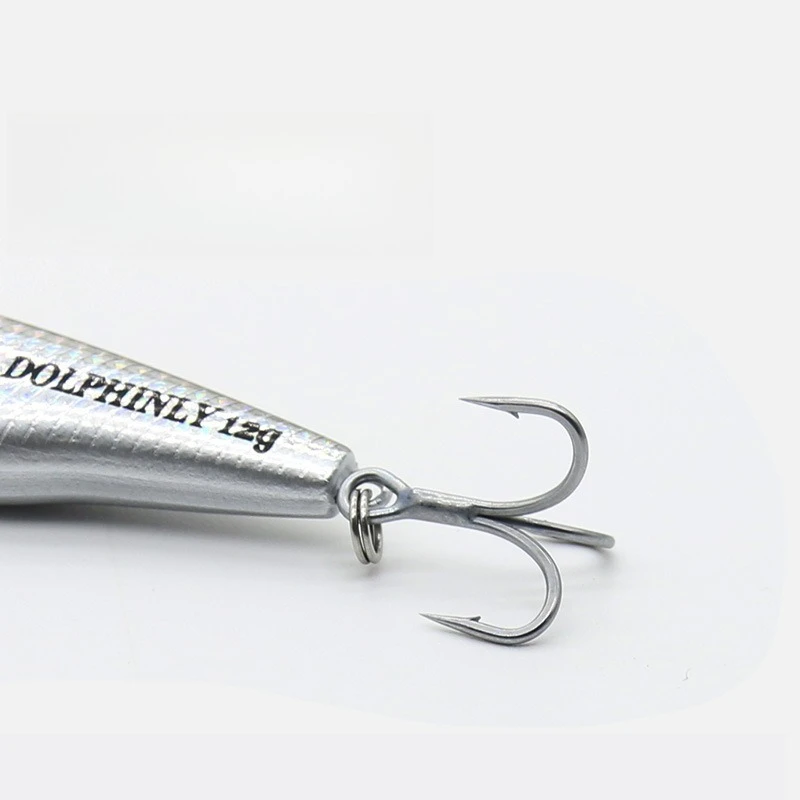1 Stück 7,5cm 12g Micro Sinking Pencil Köder Vibrierender Kleiner Silberfisch-Köder zum Angeln auf Kleinen Schwarzbarschen und Süßwasser-Weißfisch – Detail 4