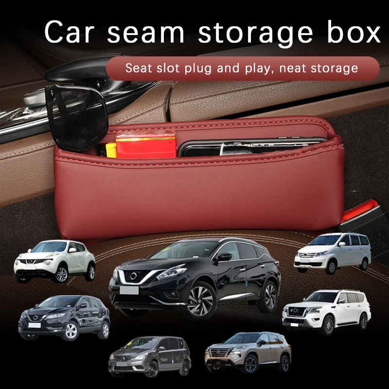 

Car Seat Gap Organizer Multifunction Console Storage Box Car Interior Storage Pocket For Nissan Qashqai X-trail Juke Patrol