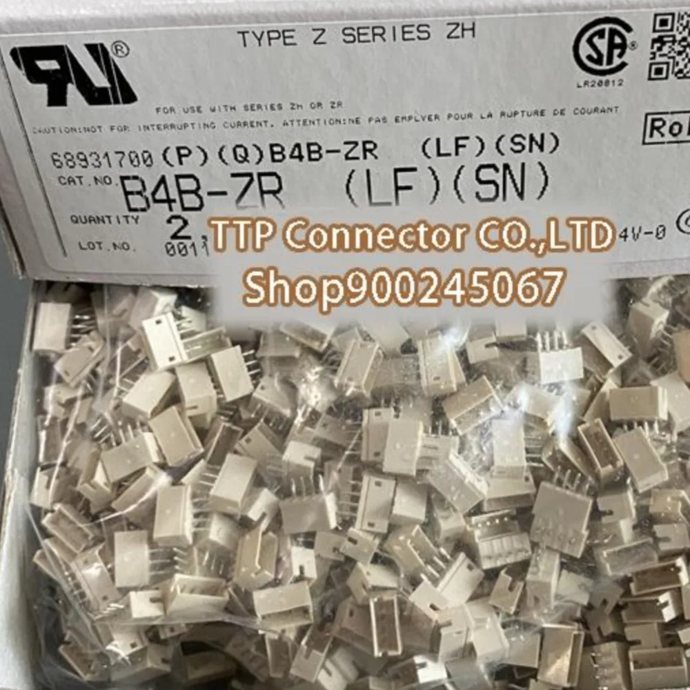 100pcs/lot Connector B4B-ZR(LF)(SN) 4P  1.5MM 100% New and Origianl