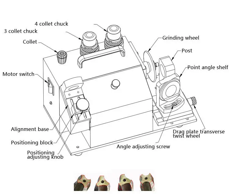

MR-Y3 Machine Tool MR-Y3 Screw Grinder, Tap Grinder, Blade Grinder, Small Automatic Knife Grinder