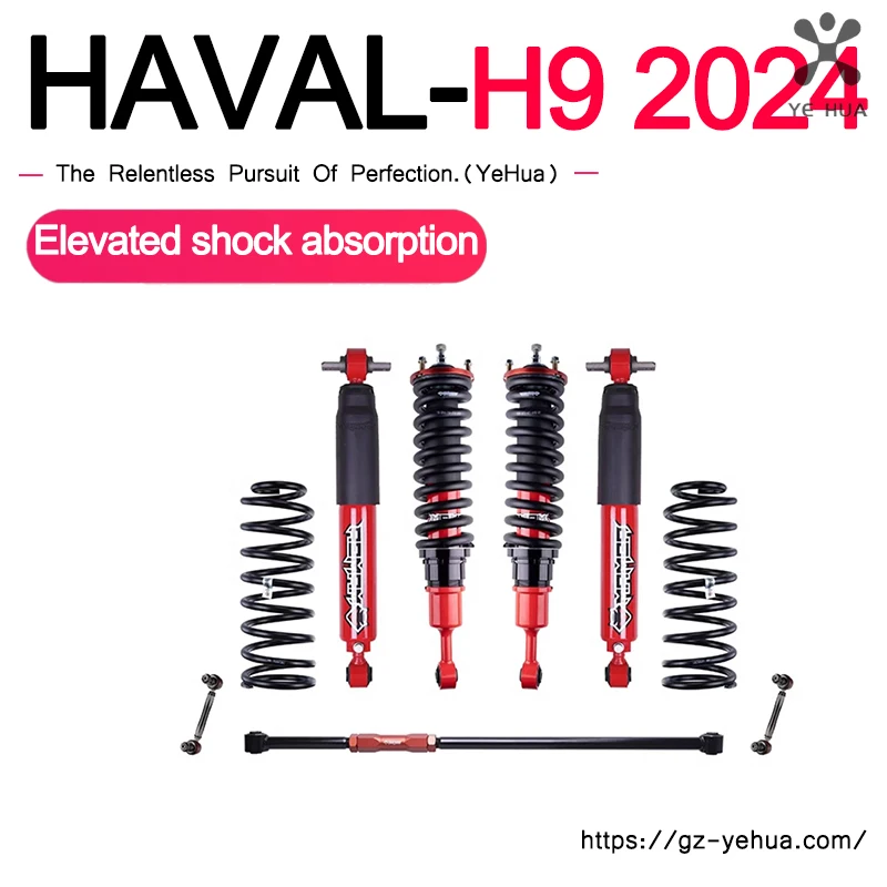 For Great Wall Haval H9 2024 2025 Shock Absorber Combination Lifting Kit With adjustable Lifting And Lowering Raise by 2 inches