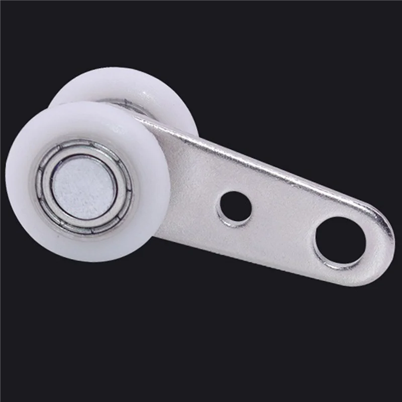 

ABUL-Pack Of 60 45X19 Mm Metal Bearing Pulley Blocks With 2 Plastic Wheels For Cabinet Sliding Doors