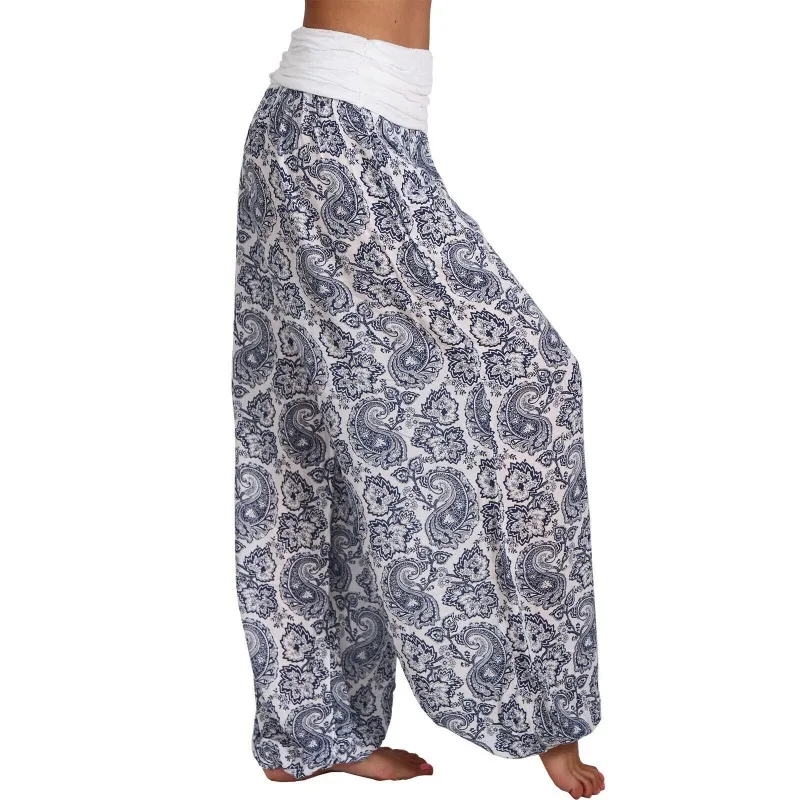 

Trendy Fashion Yoga Pants Fitness Pants Sportswear Comfortable Printed Loose Long Leg Wide Leg Pants Casual Pants Harun Pants