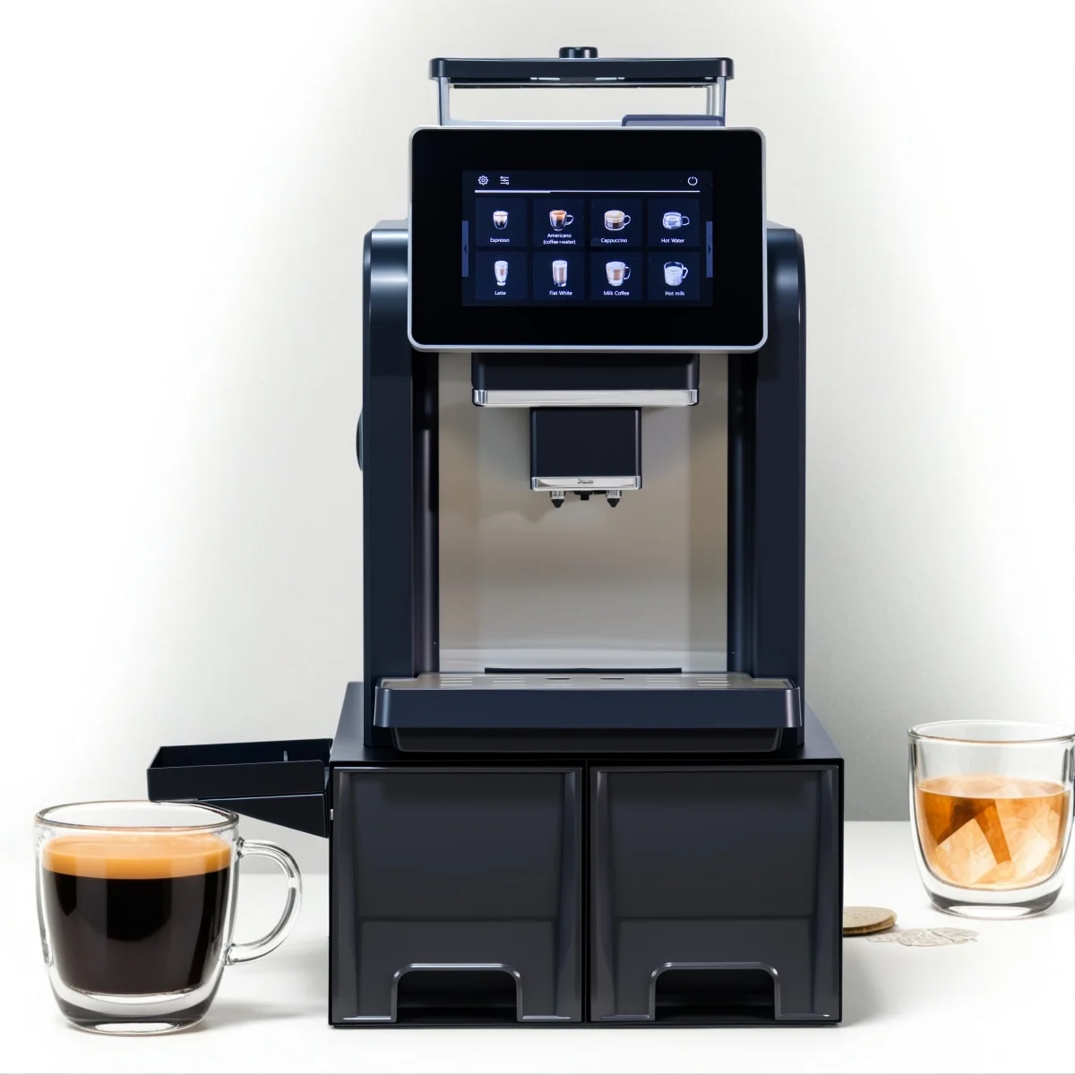 

Smart Control 19bar Fully Automatic Commercial Best Bean to Cup One Touch Espresso Coffee Maker with Grinder