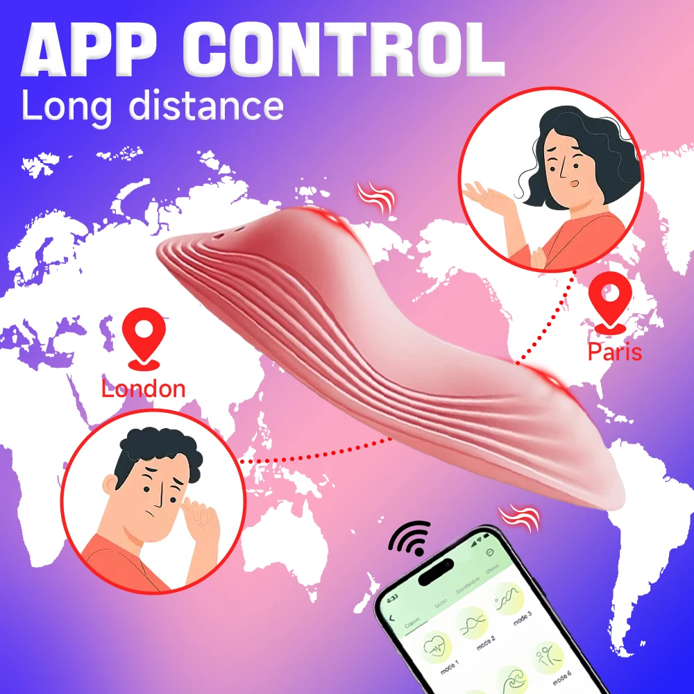APP التحكم يمكن ارتداؤها G بقعة هزاز أنثى البظر محفز تهتز البيض سماعة لاسلكية تعمل بالبلوتوث المهبل مدلك الجنس لعب للنساء