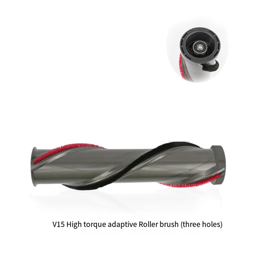 AT28-For Dyson V15 Vacuum High Torque Anti Tangle Roller Brush Replacement Parts Brushbar Roller Brush With Cleaning Brush