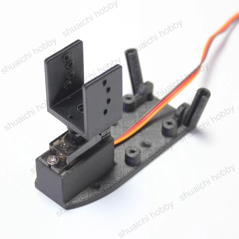 1セット単軸サーボジンバルブラケットパン/チルトカメラプラットフォーム、9gサーボと互換性あり、O3 O4 SnailデュアルアンテナVTXパーツ用