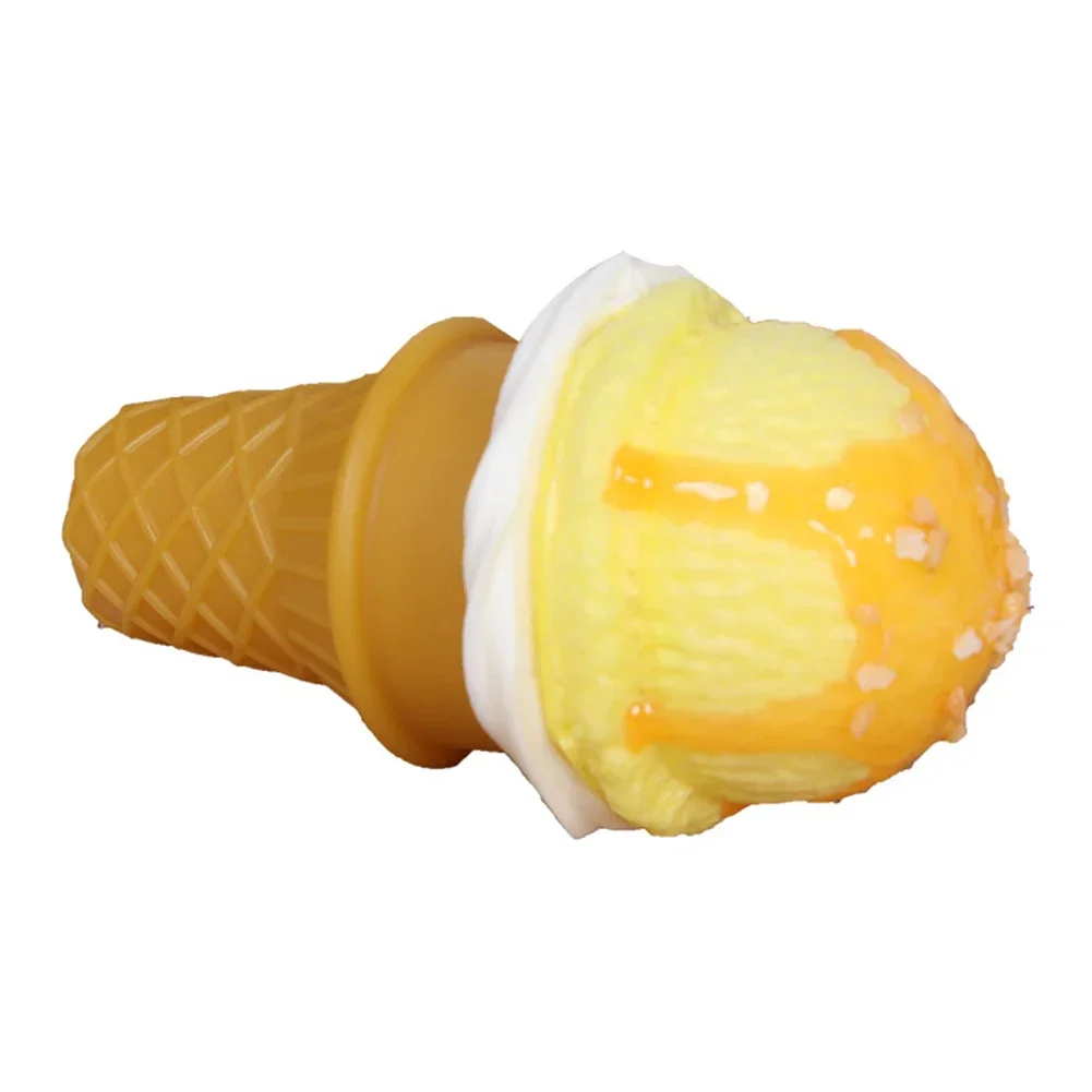 Simulation Ice Cream Model Realistic Artificial Ice-Cream Cone Fake Food Desserts Shop Display Model Photo Props Kids Toys Decor