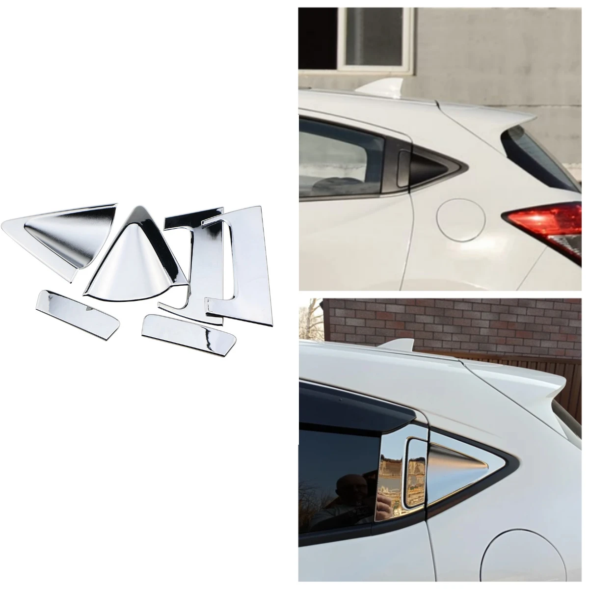 Hinterer Türgriff, Schüsselabdeckung, Tassenkappe, Lünette, Zierleiste, Overlay, Garnierrahmen für Honda HR-V HRV 2016–2019, ABS, Chrom