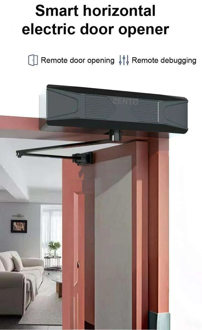 ZENTO Heavy Duty Swing Door Operator 40W Motor F-Level 155°C Thermal Protection 350kg Max Door Weight for Commercial Buildings
