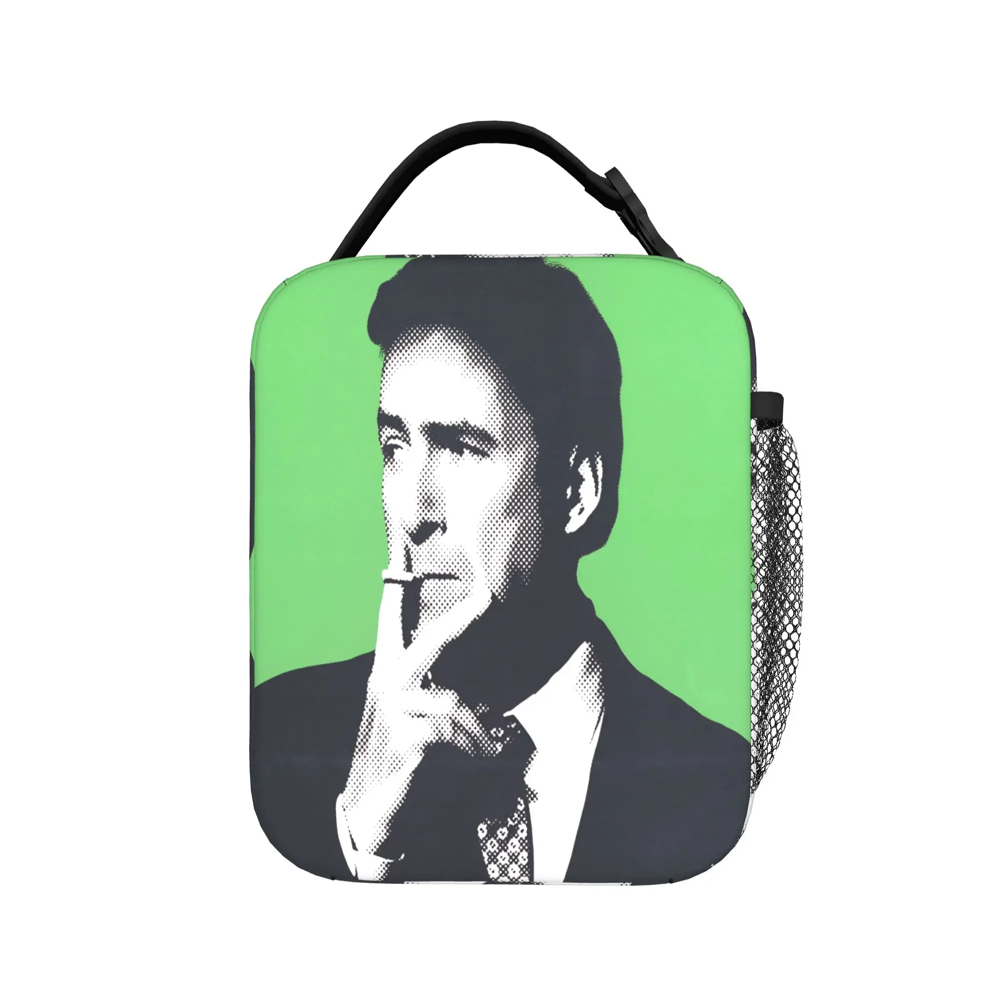 Saul Goodman Actor  Lunch Bag Breaking Bad Cute Lunch Box Travel Portable Tote Food Bags For Child Oxford Print Cooler Bag